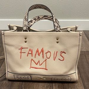 coach x basquiat bag with matching wallet